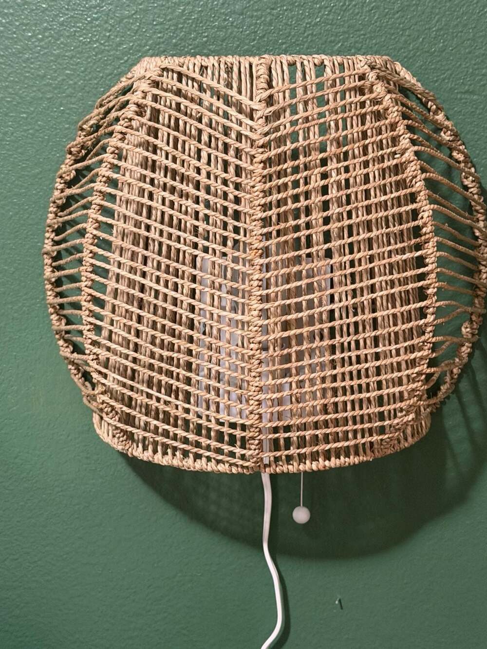 IKEA MÅNALG Wall Lamp Sedge Handmade Wicker